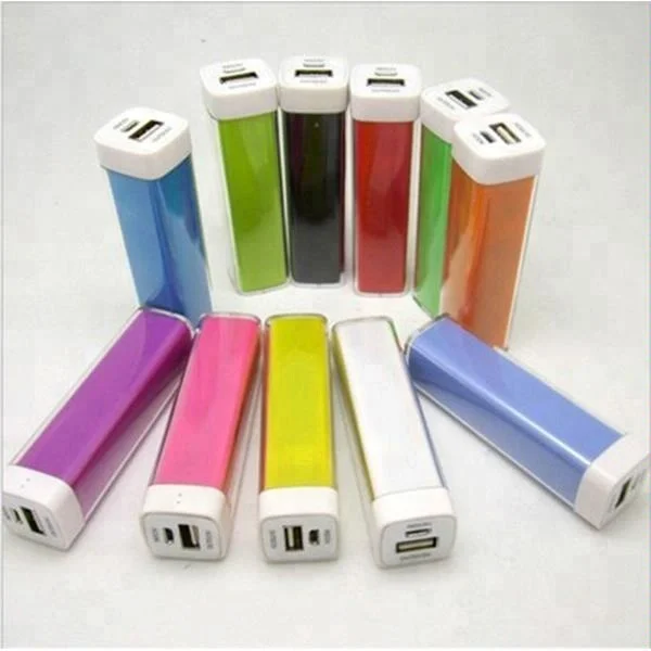 2000mah 2600mah Lipstick Mini Power Bank Promotion Gift Perfume Portable Powerbank External Battery Mobile Phone Charger