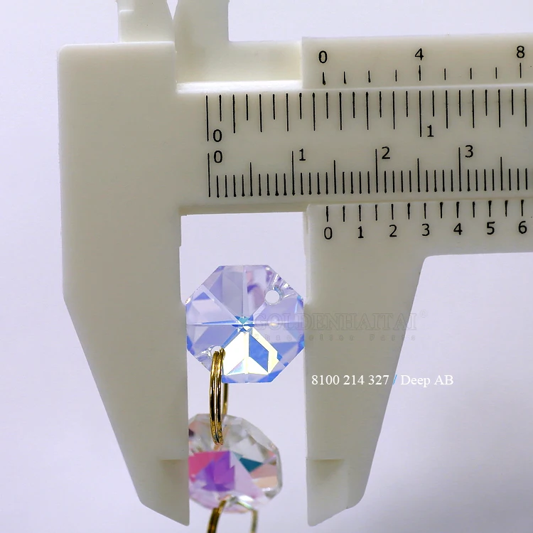 14mm 1000pcs/2000pcs Crystal Glass Octagon Beads In Mixed - Foto 2