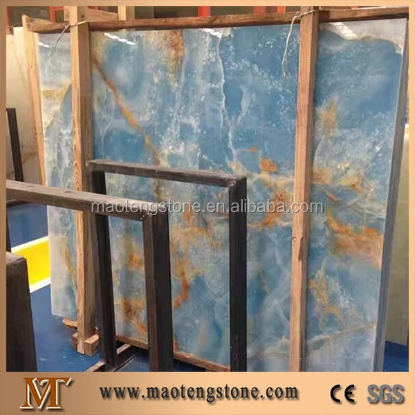 Popular Blue Color Marble Onyx Stone Price