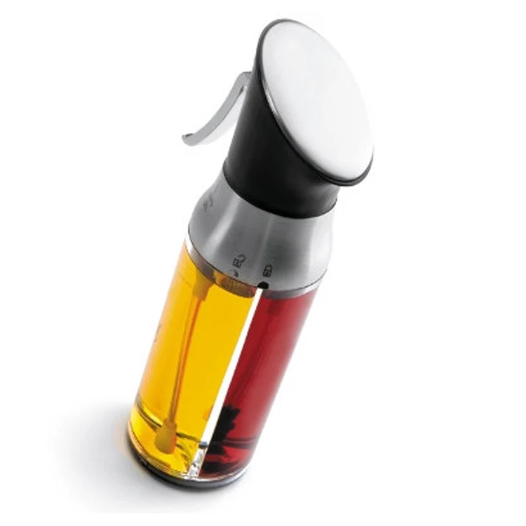 2-in-1 BBQ Kitchen Cooking Tool Plastic Oil Sprayer Bottle Dispenser for Olive Oil and Vinegar Mister