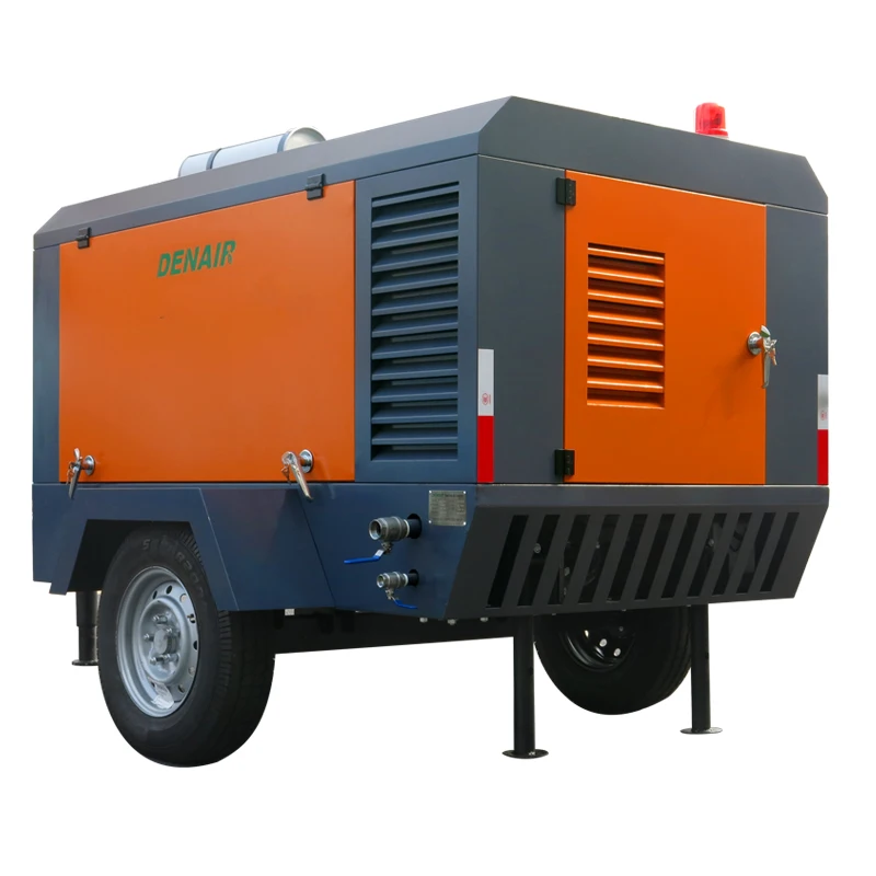 450 CFM Portable Diesel Engine Operated Screw Air Compressor