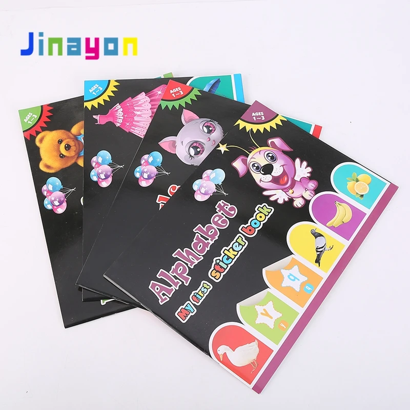 Jinayon Coloring Painting Pencil Drawing Book With Cartoon Stickers
