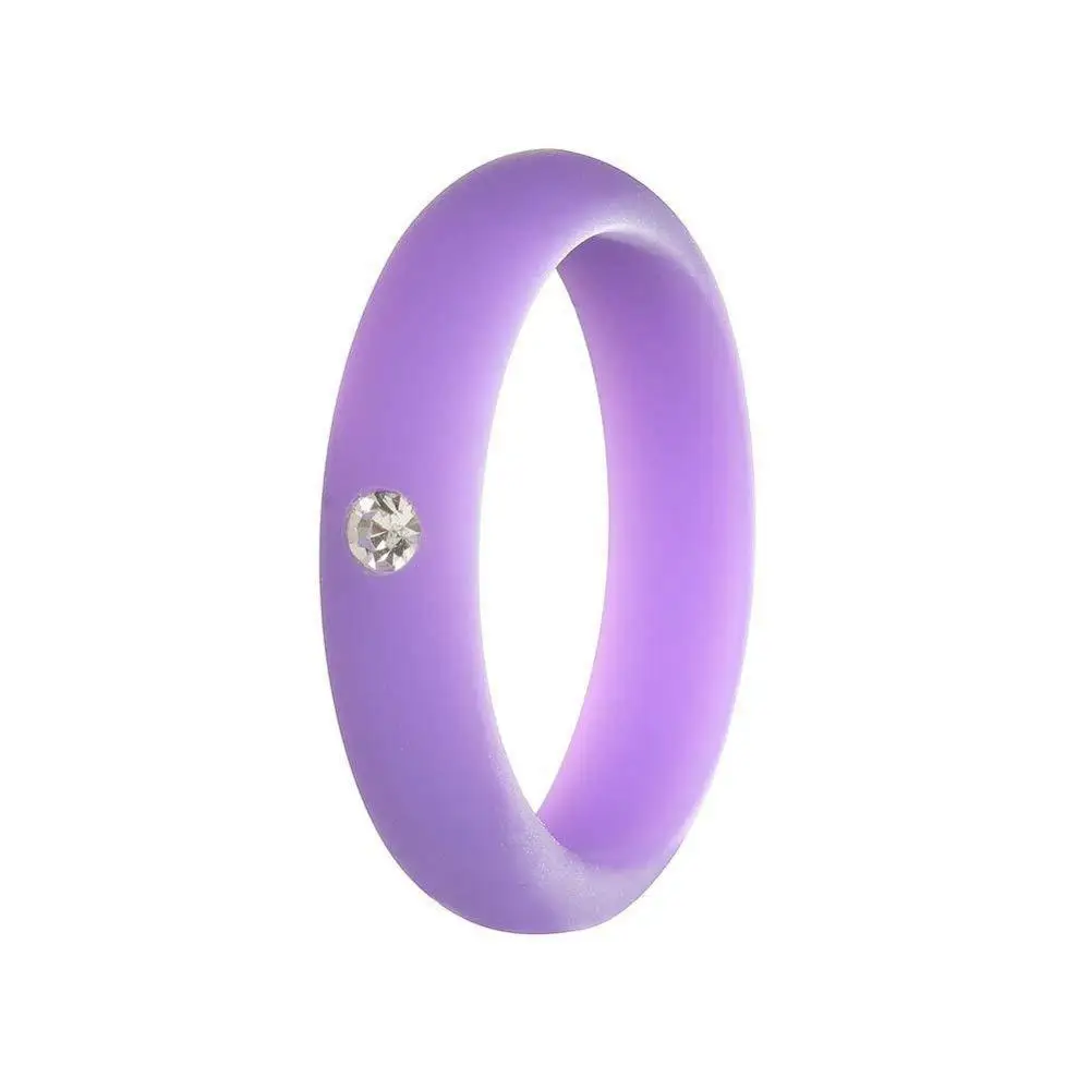 silicone ring with diamond