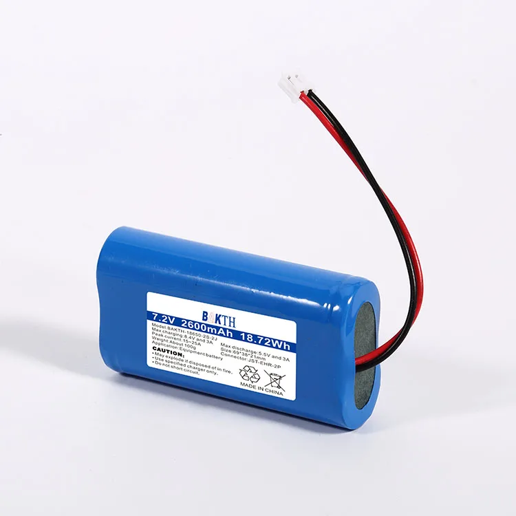 rechargeable 7.2v 2600mah li-ion 18650 high