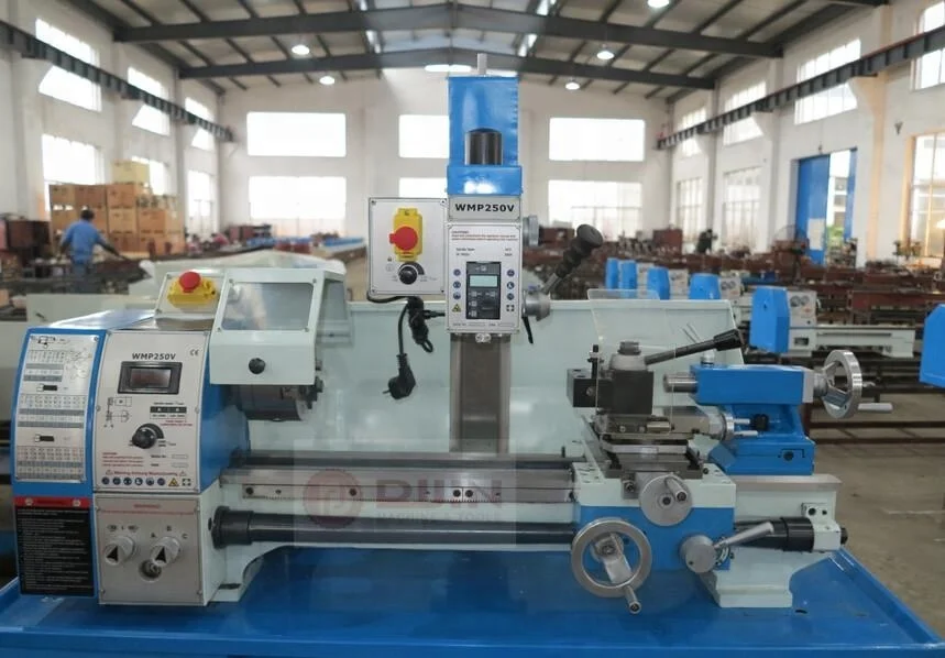 mini bench lathe bhp250v metal gear lathe drilling milling machine speed display brushless motor DIJIN brand