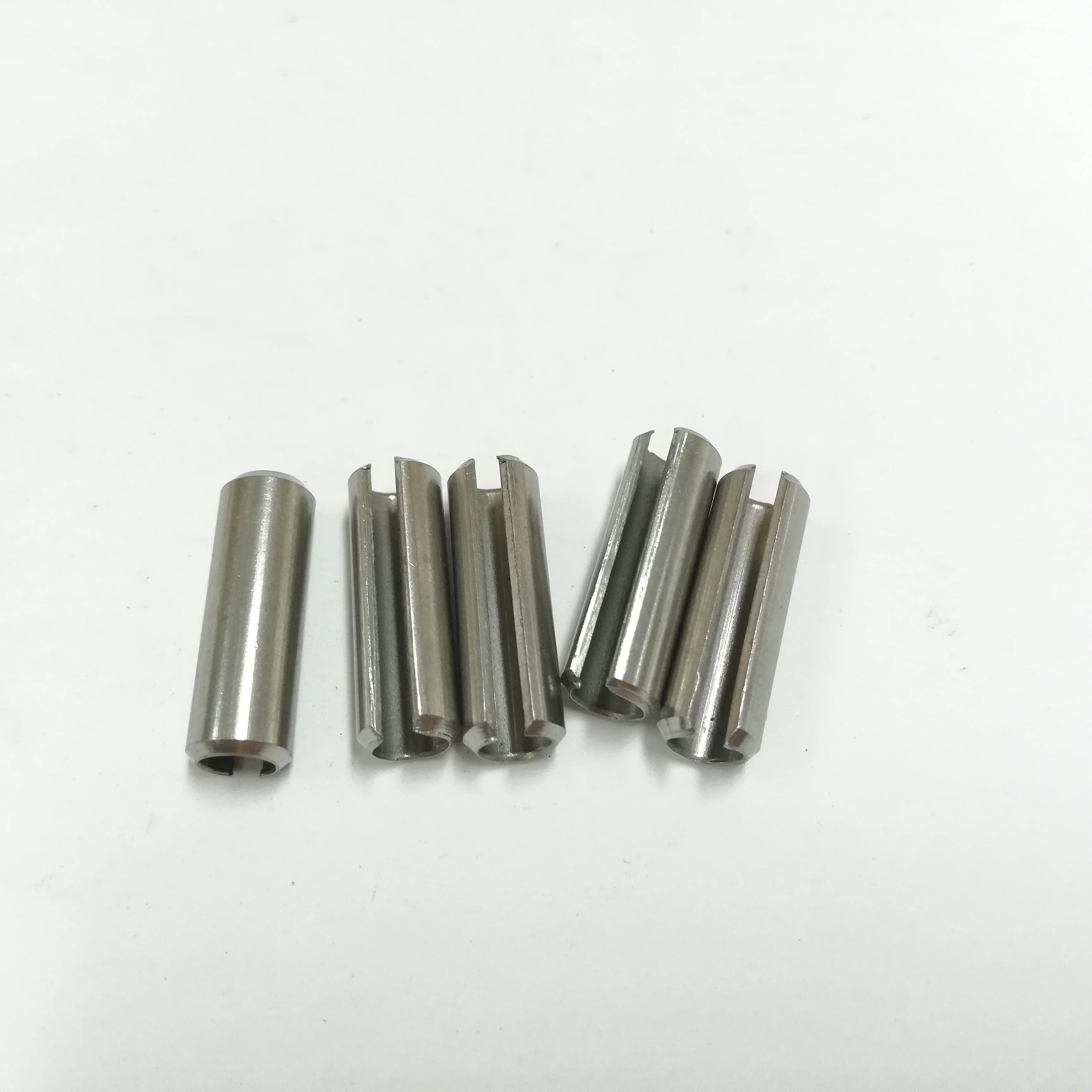 5 Piece Tension Pins/Clamping Sleeves Heavy Version DIN1481 Ø 2 mm Stainless Steel 