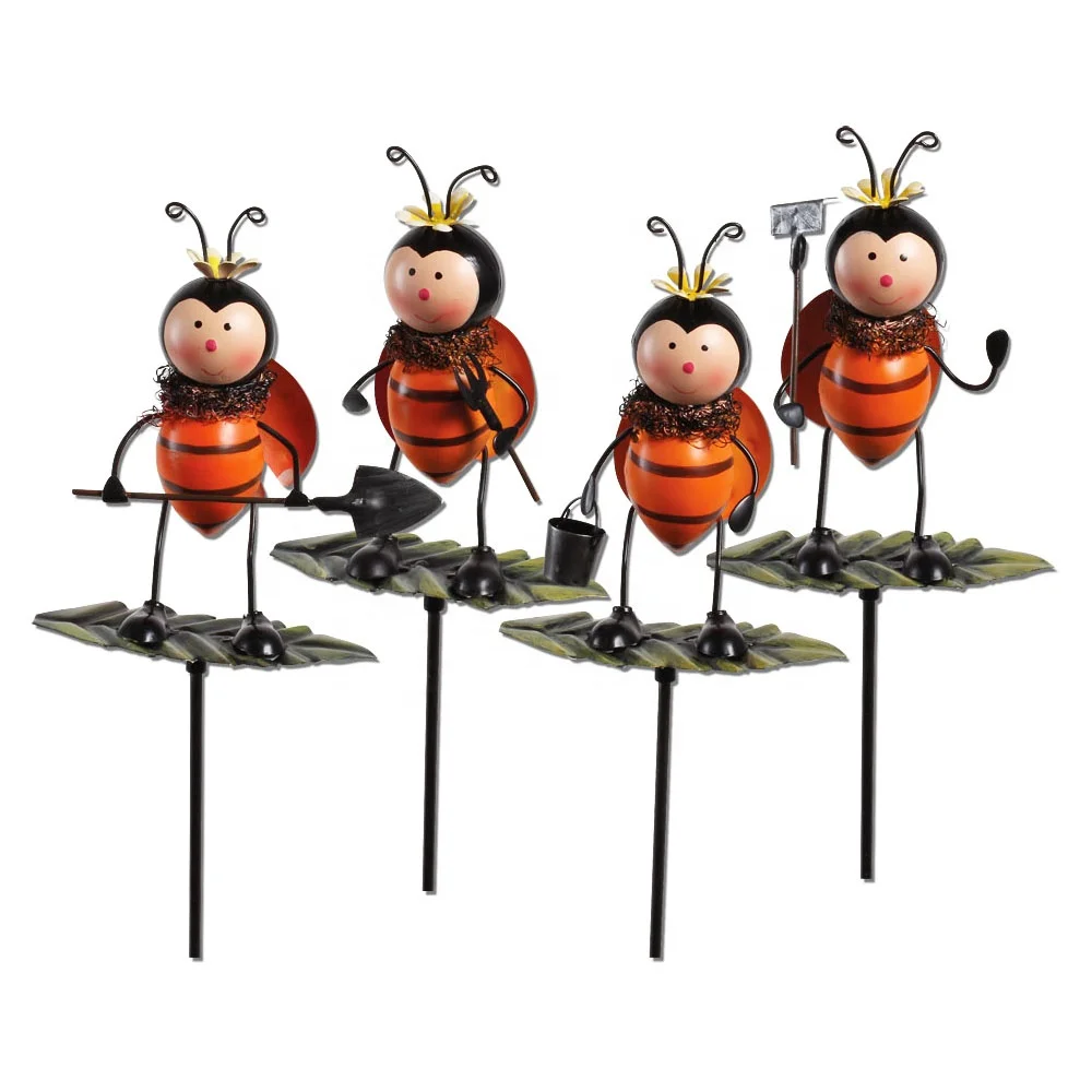  plug ladybug metal scoop stakes