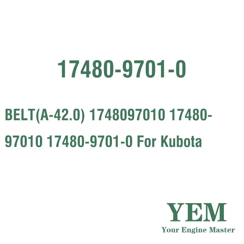 BELT(A-42.0) 1748097010 17480-97010 17480-9701-0 for Kubota