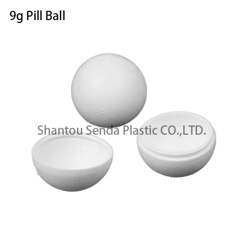 Plastic Round Container,9g Volume Pill Jar,for Small Size Pills Plastic Pill Box