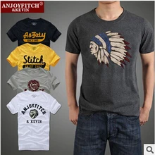 2015 New fashion Famous brand hollistic t shirt men 100 % cotton abercr for ombi men T-shirt,summer style t-shirt