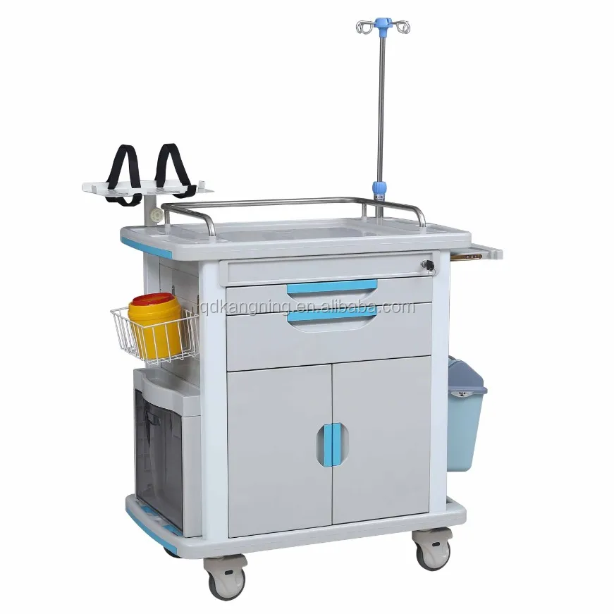 Hospital Emergency Trolley Instruments Cart