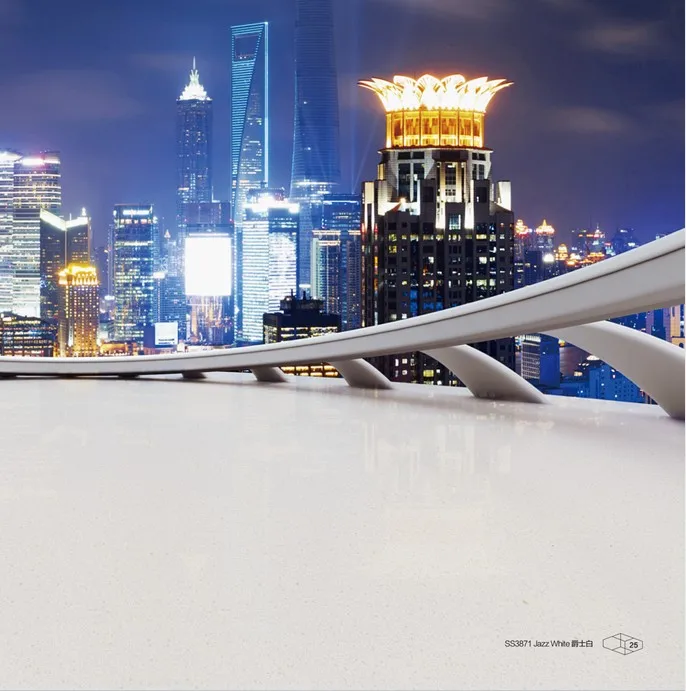 Everest White Crystal Small Spot Fine Grains Artificial Stone Slabs Quartz Stone Quartz Price for Projects