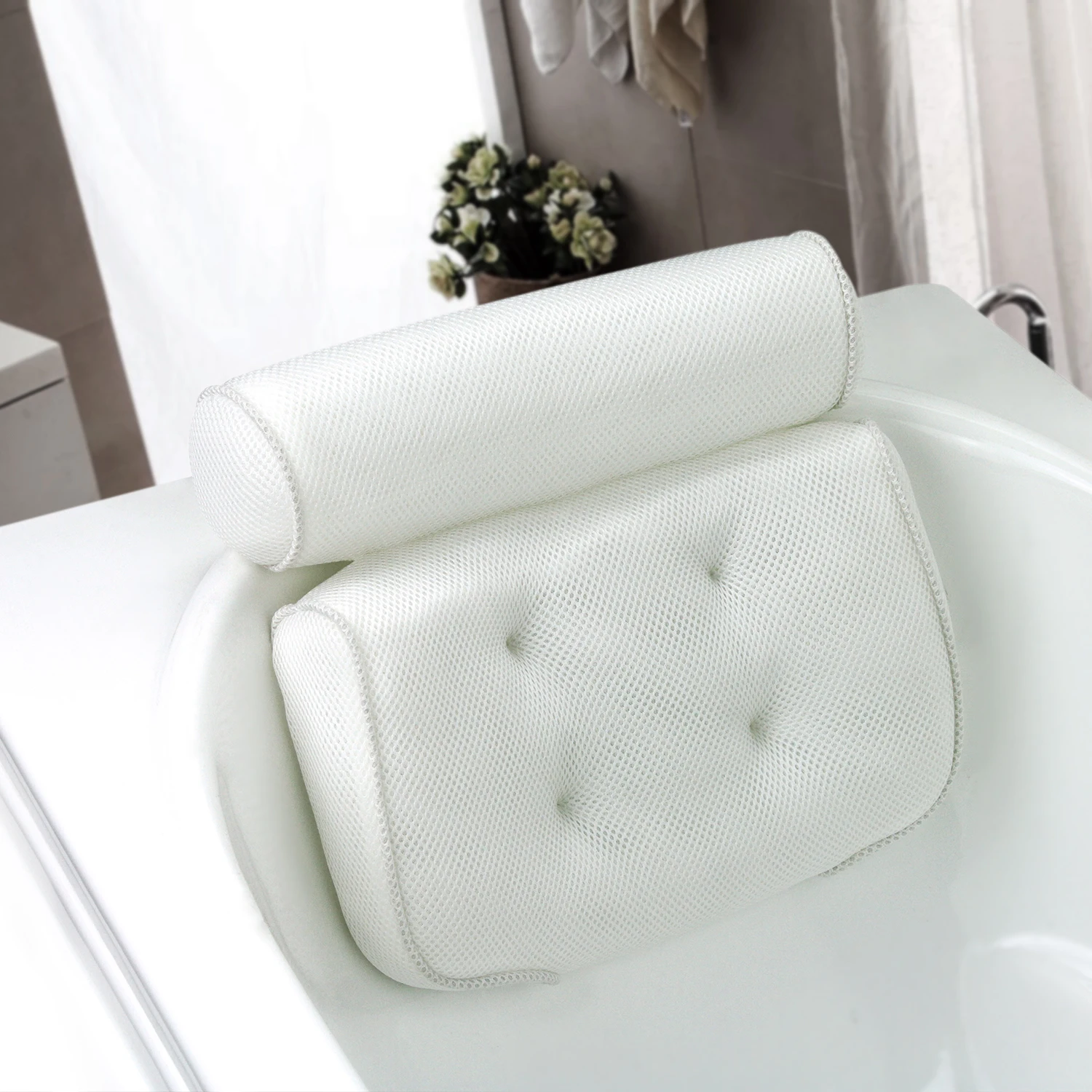 massaging bath pillow