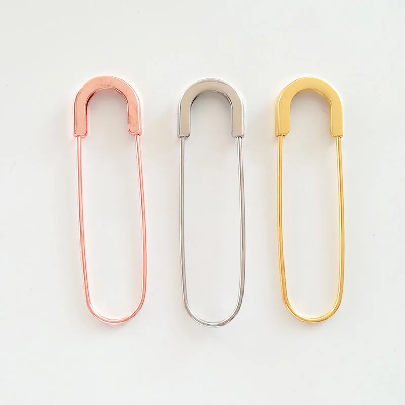 Модная декоративная гигантская безопасная булавка с круглыми катушками