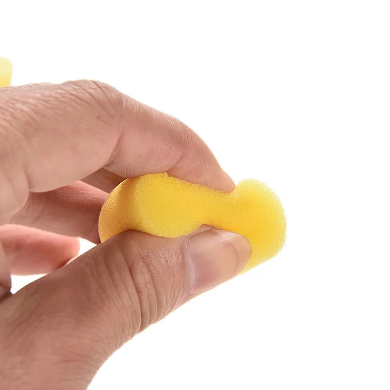 4PCS Sponge yellow Paint Brush Wooden Handle Painting Graffiti Kids DIY Doodle Toys Art Children Tool