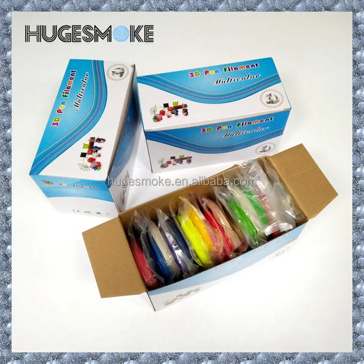 Hugesmoke 2018 3d Принтер Нити заправки 1,75 мм abs pla 20 видов цветов с светятся в темноте Цвет 3d волокнонные нити