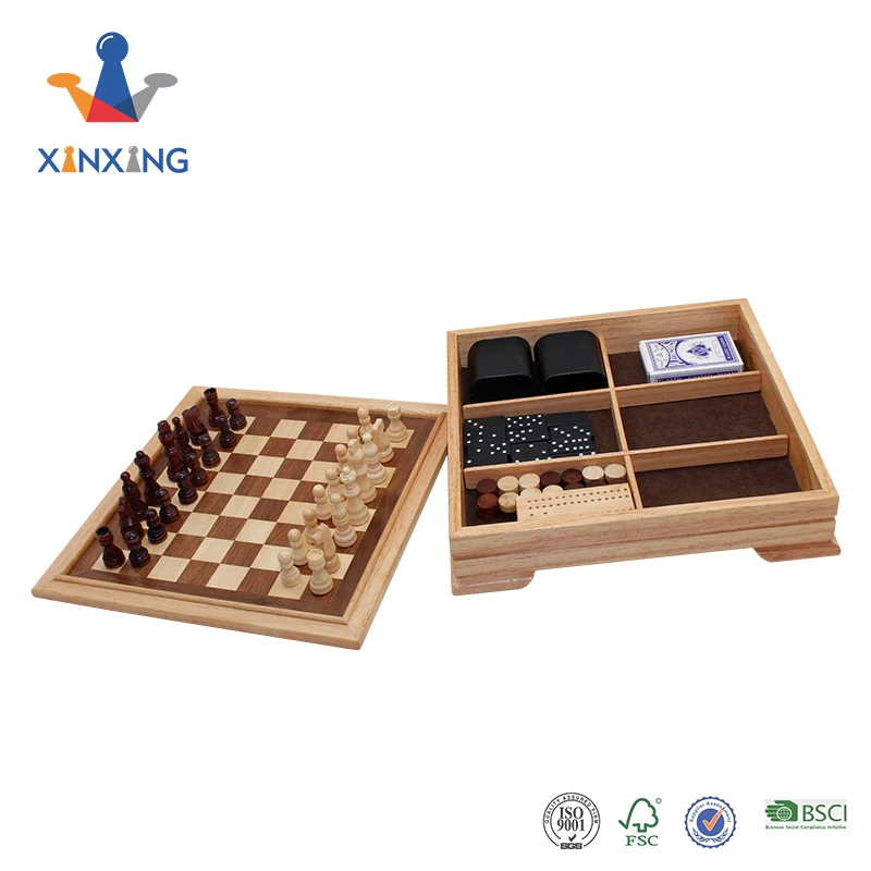 Holzspiele, Schach & Backgammon