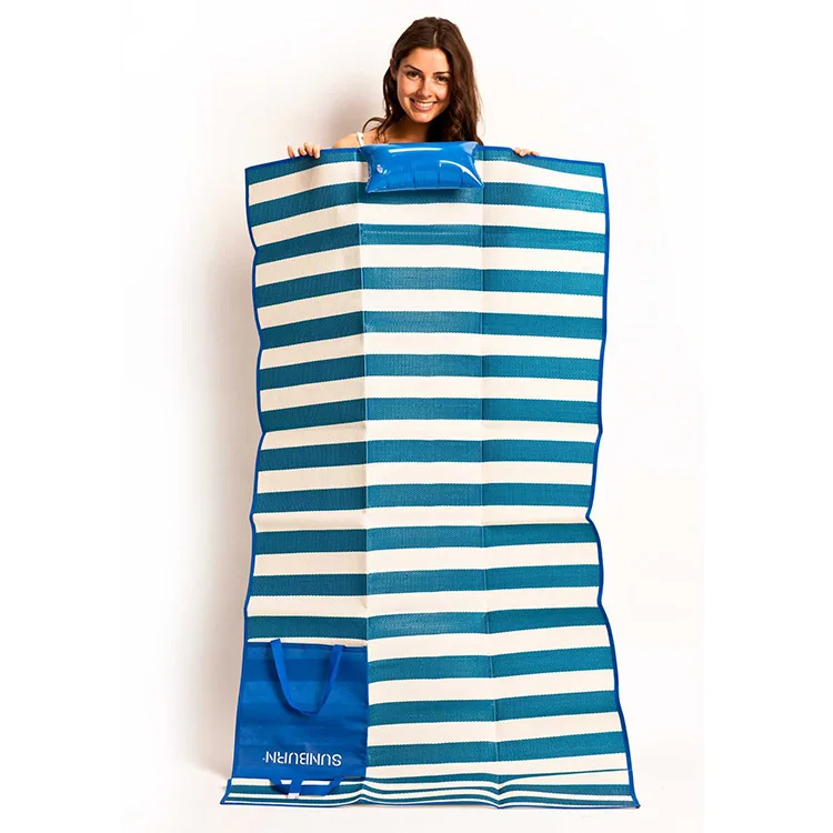 Customized Cheap Reusable Single Beach Mat Outdoor Sunbathing PVC Vinyl ...