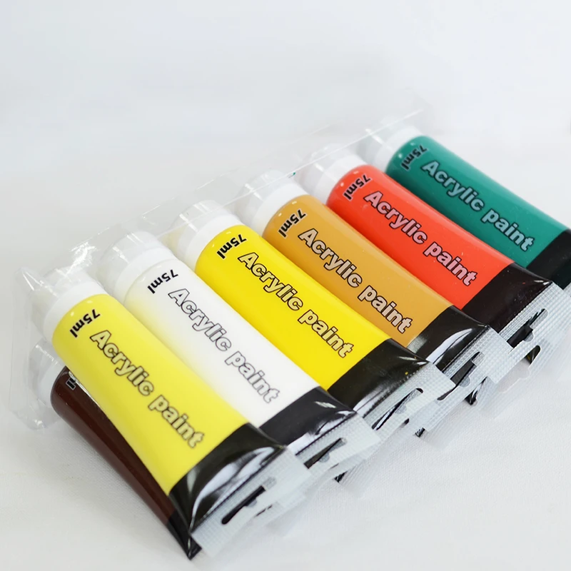 Set 12 Tubos Pintura Acrílica Castle 75ml - Colores Intensos Para Artistas | Ideal Principiantes Y Profesionales