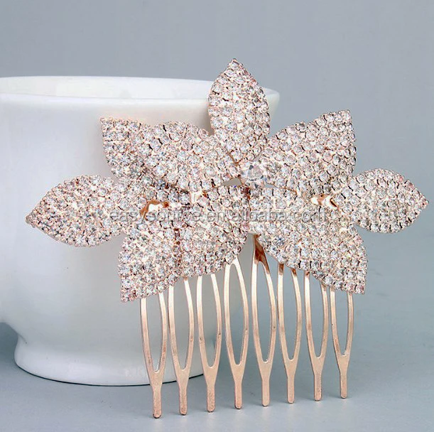 RG20 вечерние украшения из розового золота свадебные шпильки для волос невесты