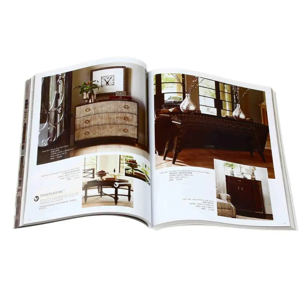 Китайский полноцветный недорогой пользовательский дешевый каталог с принтом