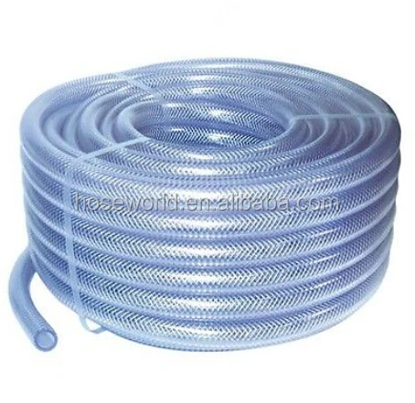 PVC Transparente Manguera Trenzada-Grado Alimenticio-aceite//agua//gases Reforzado Tubo Tubo