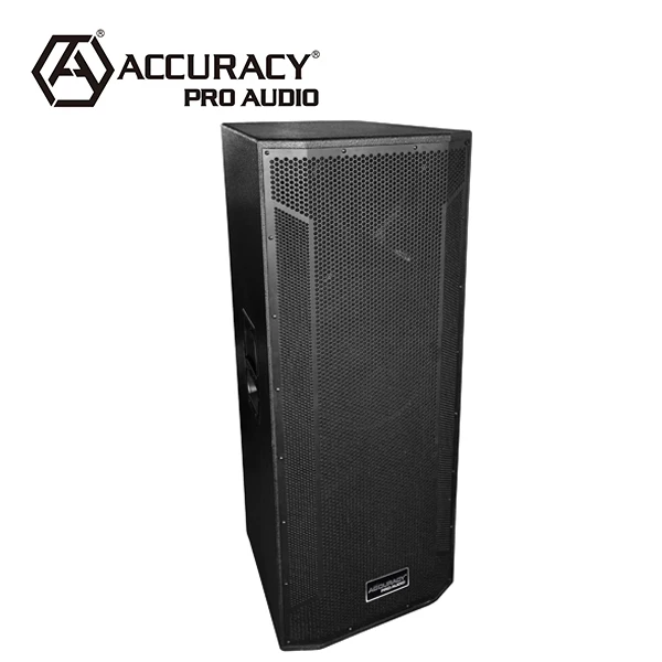 Accuracy Pro Audio WI215 Dual 15 Inch Powered Speaker Professional Stage Dj Wooden Speaker Sound Box
