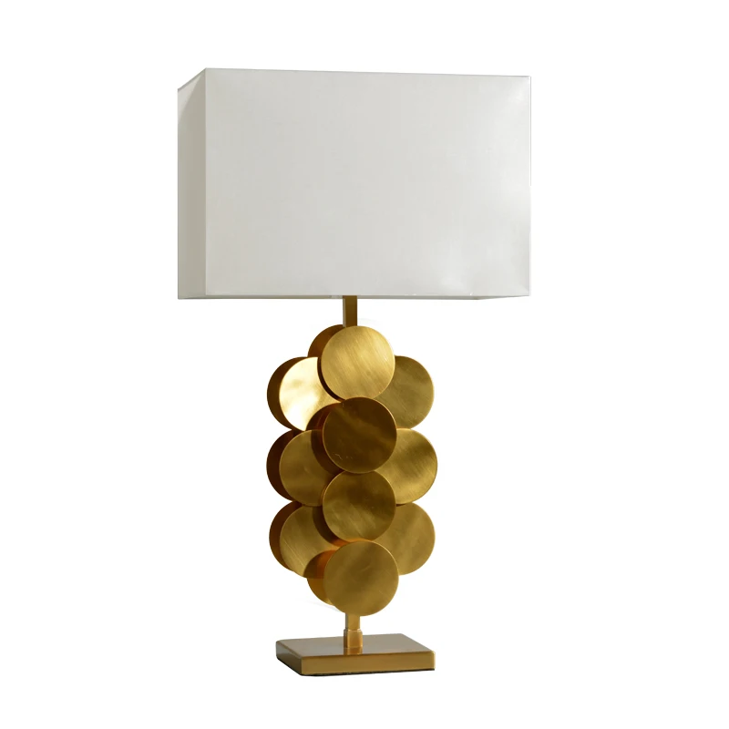 Copper Bedside Single Light Led Table Lamp 2019 Hot Sell New Popular Design Desk Light for Home/Hotel  Decorative  ArtWork