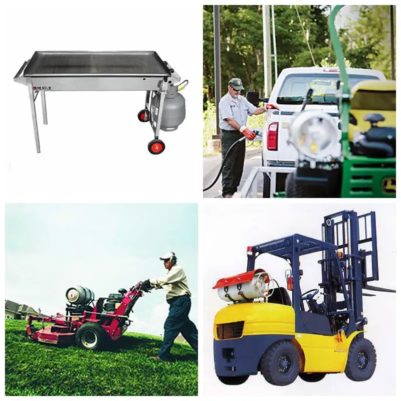 Good Quality DOT4BW Standard 100lb Empty Propane Gas tank DOT 45kg Steel lpg Cylinder with POL Valve for Sale