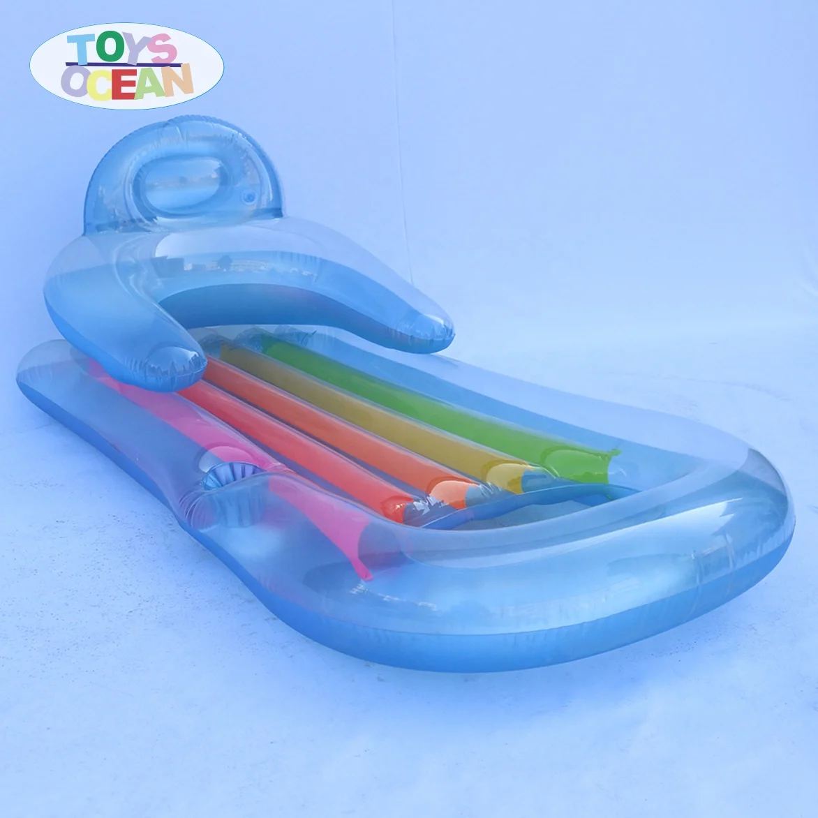 Summer Party Rainbow Ice PVC Inflatable Popsicle Pool Float Toys for Water Pool Float