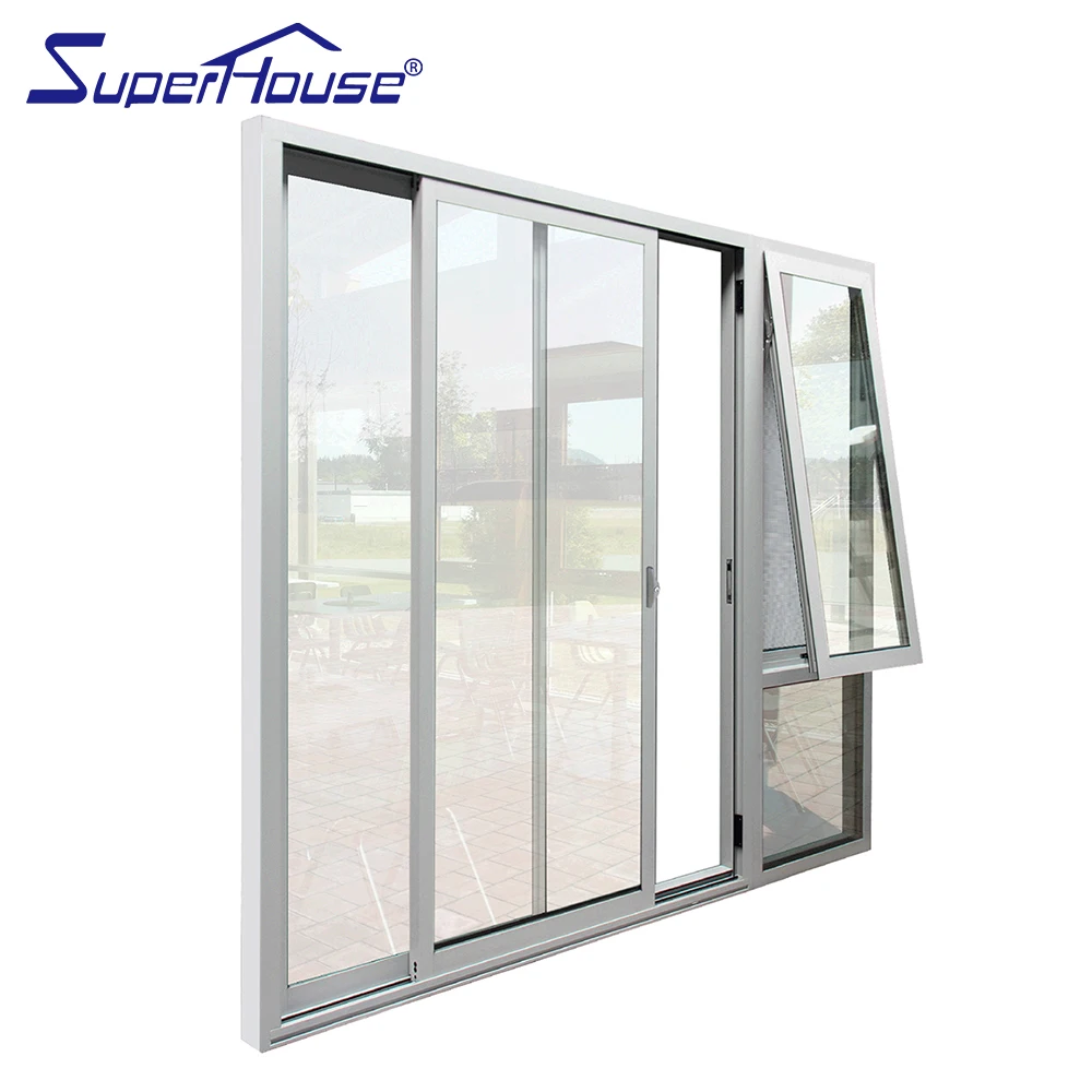 Australia standard AS2047 double glass house aluminium sliding doors for sale
