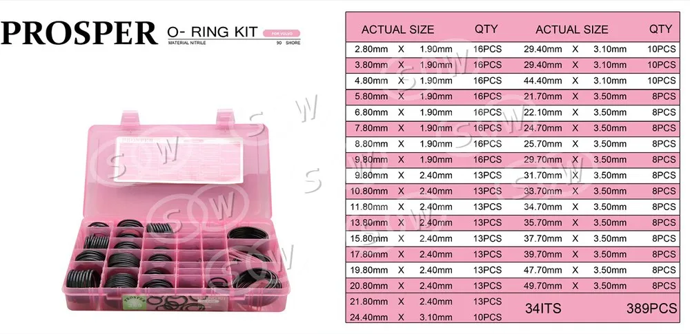 PROSPER o ring kit 1