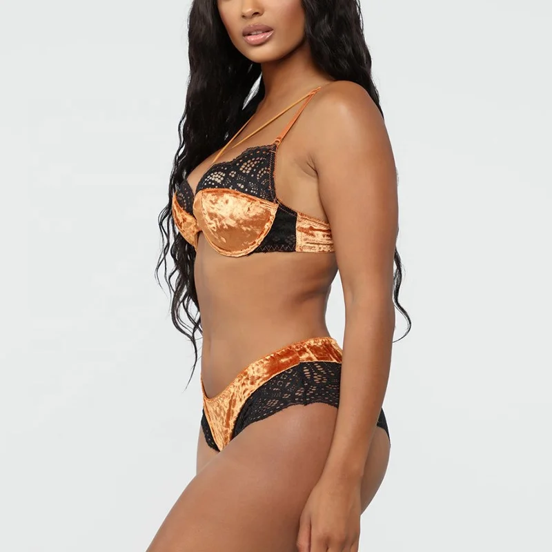 JF pestañas de encaje Lencería de lujo de las mujeres de encaje