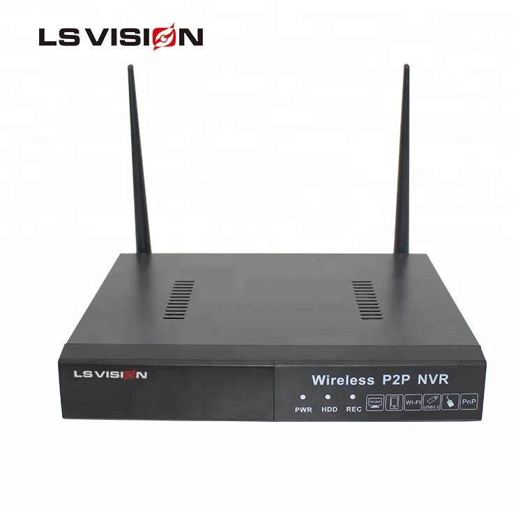Lsvision по ограничению на использование опасных материалов в производстве 2 4G RJ45 МП IP 4 канала безопасности записывающие камеры системы беспроводной камера PoE NVR