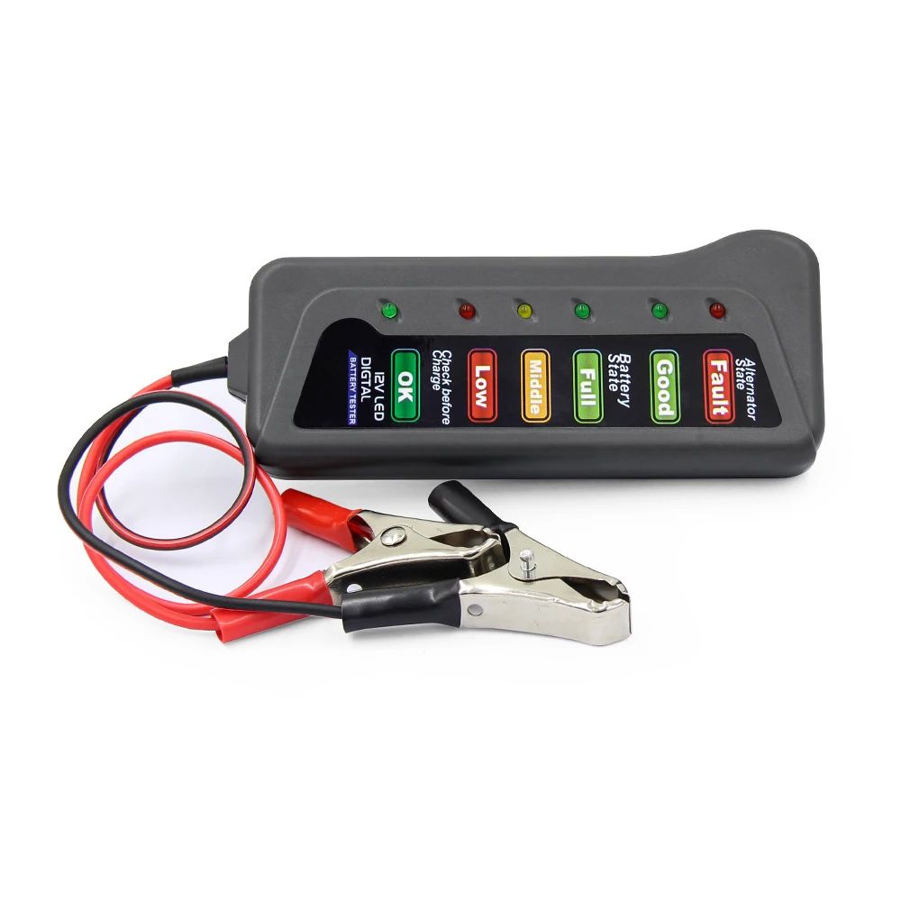LED Battery Tester Diagnostic Tester 12V Tester Alternator Voltage Regulator car 