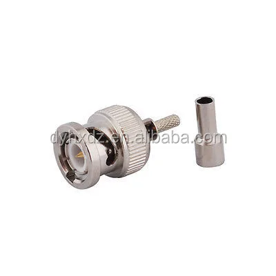 Factory Price Bnc Male Crimp Connector for RG316 RG179 Cable Free Samples for RF Applications