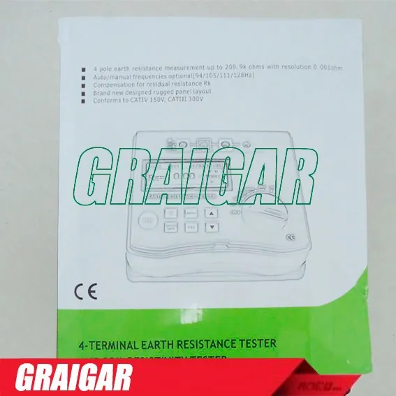 DUOYI DY4300B тестер сопротивления заземления 4-Клемма и