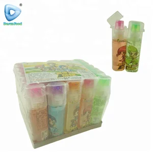 Hot-selling fruit taste lighter shape liquid spray candy