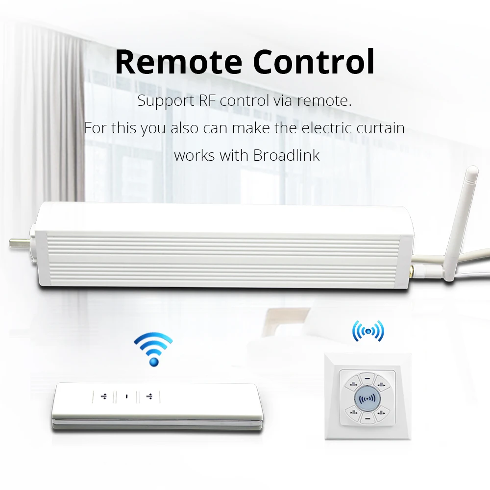 Zemismart Kit Per Tende A Rullo Motorizzate Fai Da Te, Con Telecomando E Timer Per Echo Voice Tuya APP (per Tubo Da 38 Mm, Solo Motore
