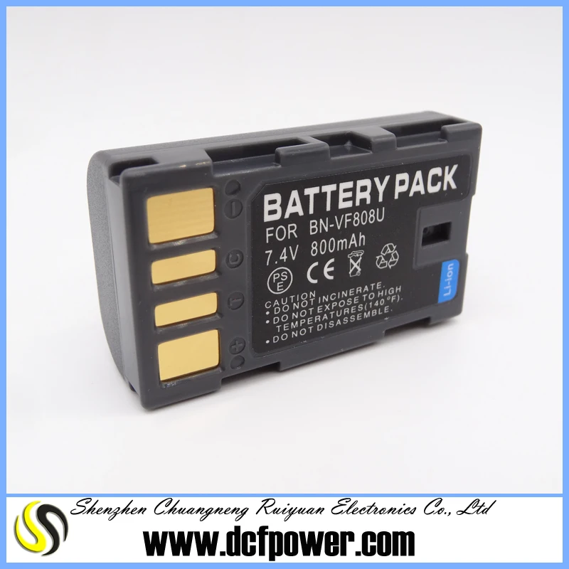 Batterie De Remplacement Vhbw Pour Caméscope JVC BN-VF808, BN-VF815, BN-VF808U - 7,4V 750mAh Li-ion - Avec Puce