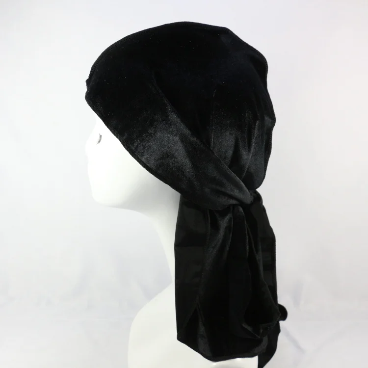 Pimpin Aint Easy Stampa Personalizzata Bandane Da Uomo In Seta Durag A Coda Lunga E Setosa Copricapo Wave Cap - 9