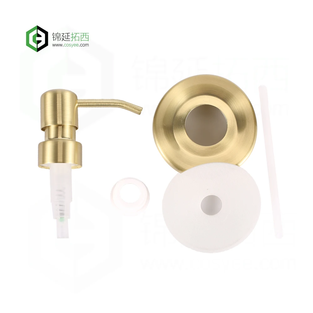 Quality Hand Soap Pumps Bottle Dispenser Glass Stainless Steel Pump