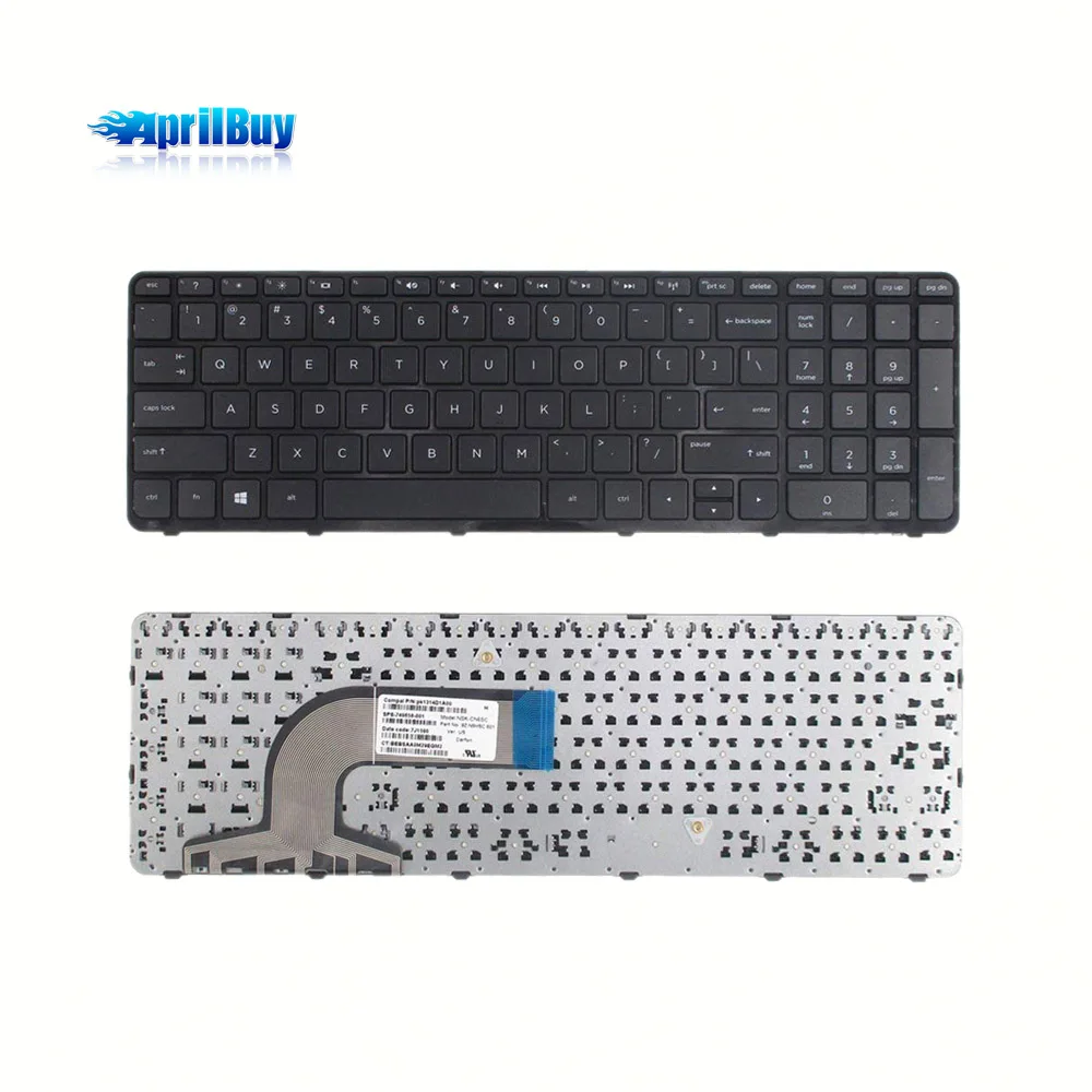 Gazechimp Notebook Desktop Full Size Keyboard UK Plastic Fits for Pavilion 250 G3 