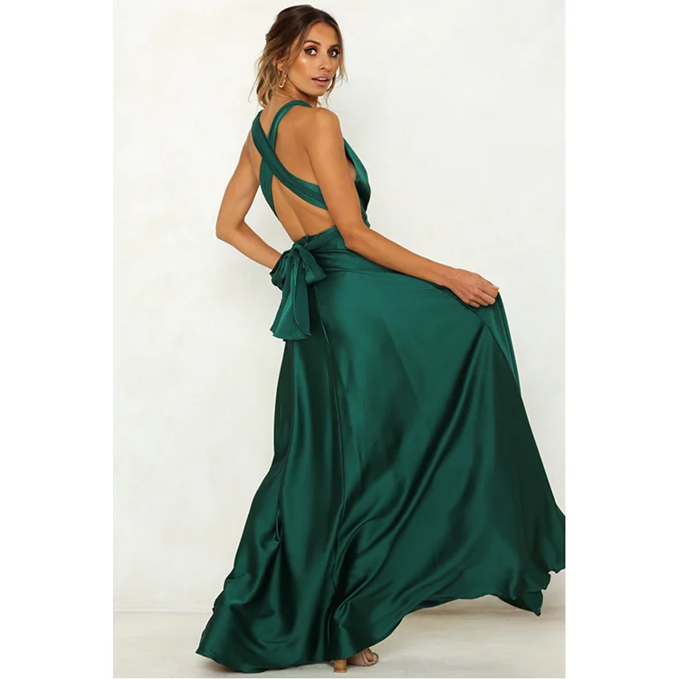 green satin dress maxi Big sale - OFF 75%