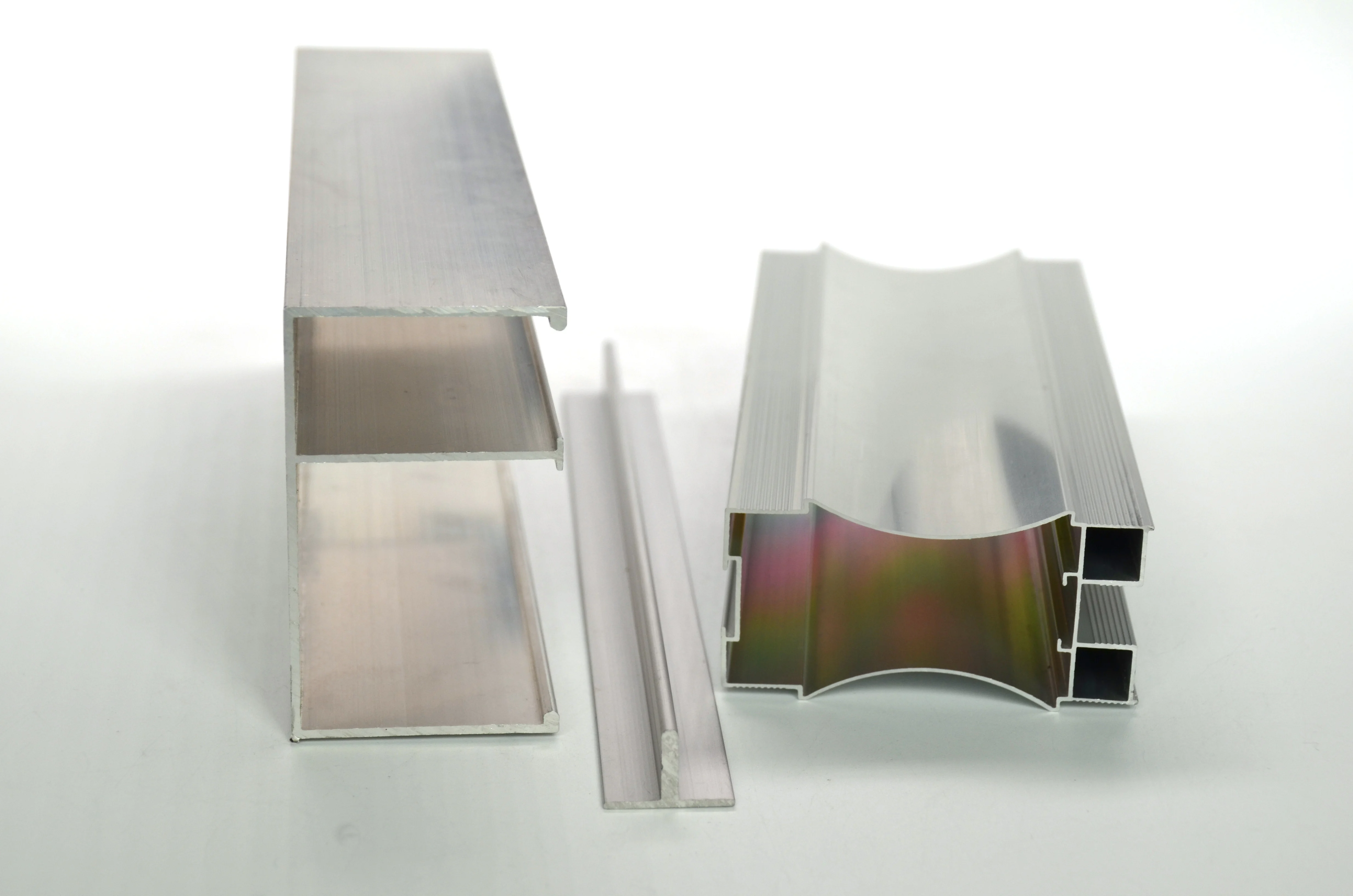 Custom Aluminium Top Bottom Track Double Track Profile Foshan Wardrobe Sliding Door Profile