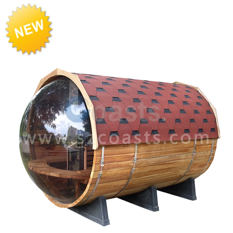 
 Фабричная поставка панорамный бочечная Сауна деревянный стул на воздухе высокотемпературная инфракрасная сауна  