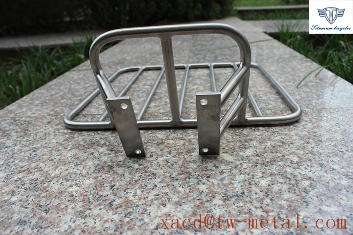 Custom titanium bike front rack XACD made ti, велосипедный багажник, передняя стойка для велосипеда