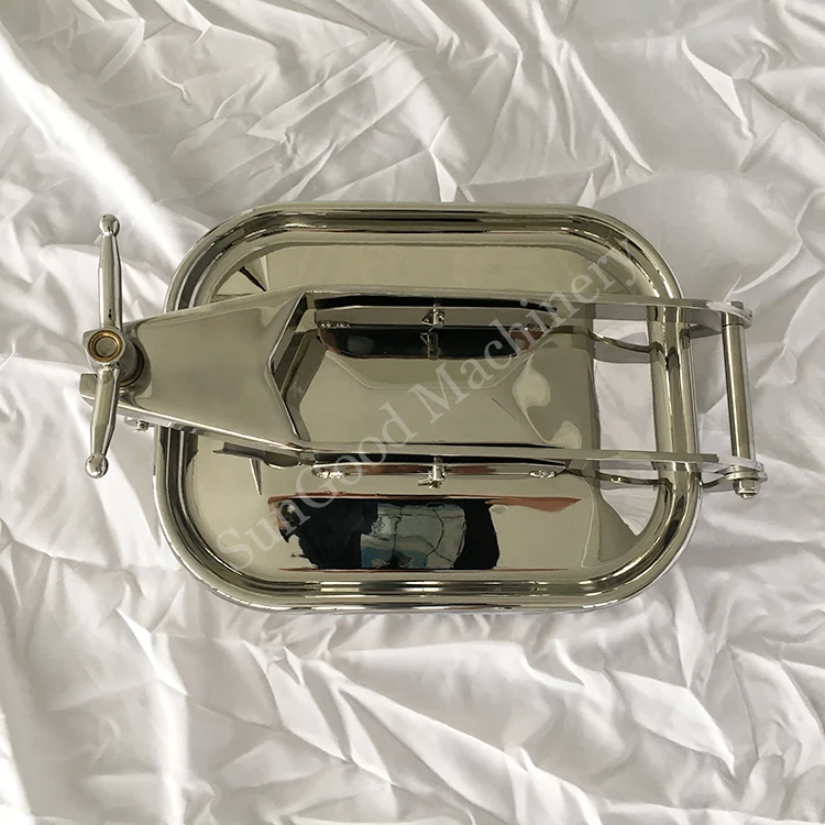 
 Небольшой квадратный люк SUS316/санитарная крышка люка/Люк из нержавеющей стали  