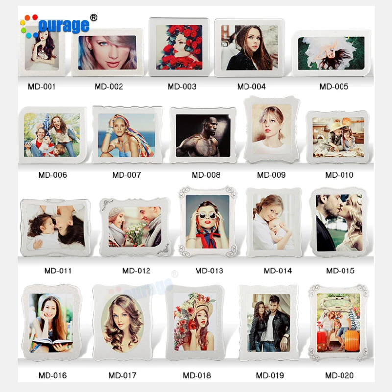 High Quality Crystal MDF Sublimation Photo Frame Blank