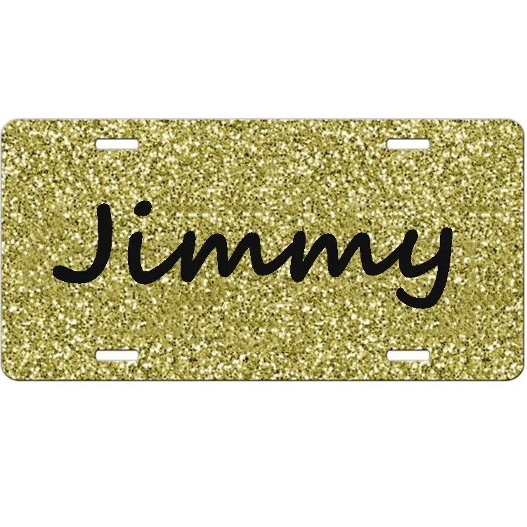 
Персонализированные оригинальные украшения на заказ, подарки, рамка с монограммой, автомобильная бирка, блестящий номерной знак 